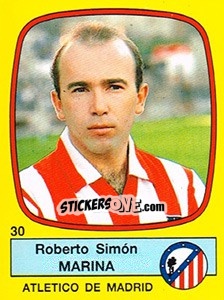 Sticker Roberto Simón Marina - Liga Spagnola 1988-1989 n. 30 - Panini