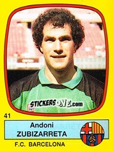 Figurina Andoni Zubizarreta - Liga Spagnola 1988-1989 - Panini