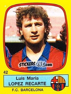 Sticker Luis María Lopez Recarte - Liga Spagnola 1988-1989 n. 42 - Panini
