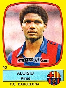 Sticker Aloisio Pires - Liga Spagnola 1988-1989 n. 43 - Panini