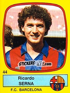 Sticker Ricardo Serna - Liga Spagnola 1988-1989 n. 44 - Panini