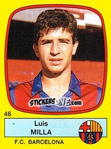 Figurina Luis Milla - Liga Spagnola 1988-1989 - Panini