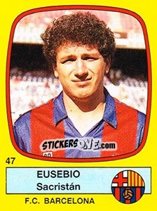 Cromo Eusebio Sacristán - Liga Spagnola 1988-1989 n. 47 - Panini