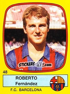 Cromo Roberto Fernández - Liga Spagnola 1988-1989 n. 48 - Panini
