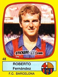 Figurina Roberto Fernández - Liga Spagnola 1988-1989 - Panini