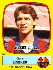 Cromo Gary Lineker - Liga Spagnola 1988-1989 - Panini