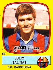 Cromo Julio Salinas - Liga Spagnola 1988-1989 - Panini