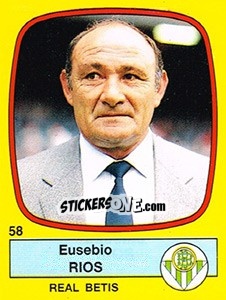 Sticker Eusebio Rios - Liga Spagnola 1988-1989 n. 58 - Panini