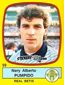 Sticker Nery Alberto Pumpido - Liga Spagnola 1988-1989 n. 59 - Panini