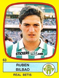 Figurina Ruben Bilbao - Liga Spagnola 1988-1989 - Panini