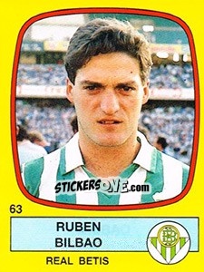 Sticker Ruben Bilbao - Liga Spagnola 1988-1989 n. 63 - Panini