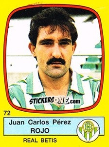 Cromo Juan Carlos Pérez Rojo - Liga Spagnola 1988-1989 - Panini