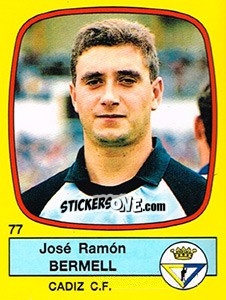 Sticker José Ramón Bermell - Liga Spagnola 1988-1989 n. 77 - Panini