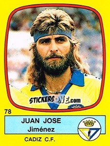 Sticker Juan Jose Jiménez - Liga Spagnola 1988-1989 n. 78 - Panini
