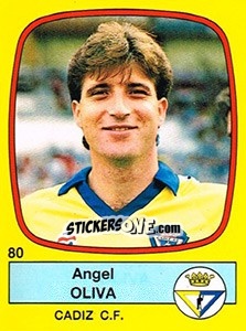 Sticker Angel Oliva - Liga Spagnola 1988-1989 n. 80 - Panini