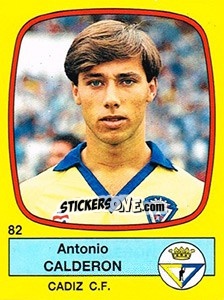 Sticker Antonio Calderon - Liga Spagnola 1988-1989 n. 82 - Panini