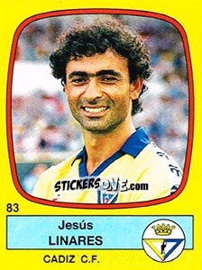 Sticker Jesús Linares - Liga Spagnola 1988-1989 n. 83 - Panini