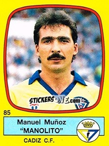 Cromo Manuel Muñoz 