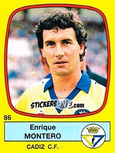 Sticker Enrique Montero - Liga Spagnola 1988-1989 n. 86 - Panini