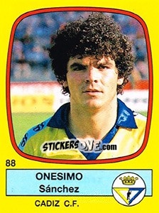 Figurina Onesimo Sánchez - Liga Spagnola 1988-1989 - Panini