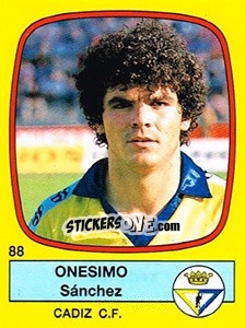 Sticker Onesimo Sánchez - Liga Spagnola 1988-1989 n. 88 - Panini