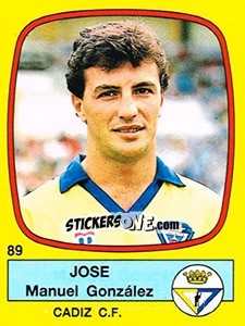 Sticker Jose Manuel González - Liga Spagnola 1988-1989 n. 89 - Panini
