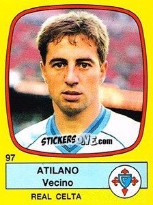 Cromo Atilano Vecino - Liga Spagnola 1988-1989 - Panini