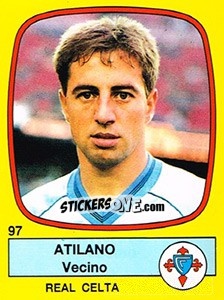 Figurina Atilano Vecino - Liga Spagnola 1988-1989 n. 97 - Panini