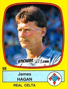 Sticker James Hagan - Liga Spagnola 1988-1989 n. 98 - Panini