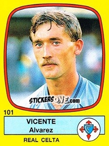 Sticker Vicente Alvarez - Liga Spagnola 1988-1989 n. 101 - Panini