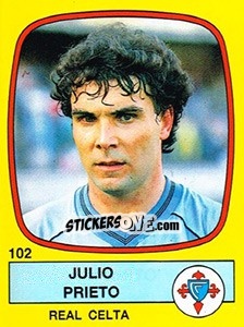 Sticker Julio Prieto - Liga Spagnola 1988-1989 n. 102 - Panini