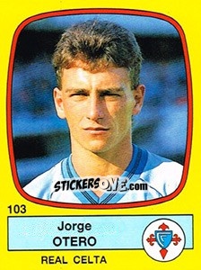 Sticker Jorge Otero - Liga Spagnola 1988-1989 n. 103 - Panini