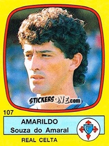 Cromo Amarildo Souza do Amaral - Liga Spagnola 1988-1989 - Panini