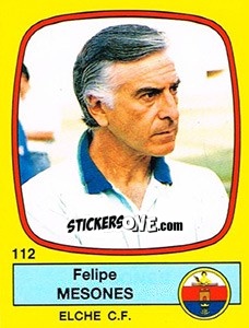 Sticker Felipe Mesones - Liga Spagnola 1988-1989 n. 112 - Panini