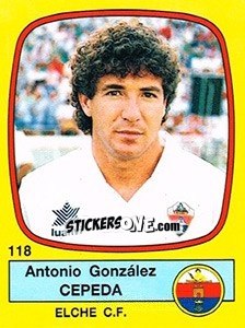 Cromo Antonio González Cepeda - Liga Spagnola 1988-1989 - Panini