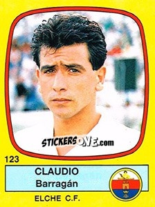 Figurina Claudio Barragán - Liga Spagnola 1988-1989 - Panini