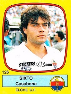 Sticker Sixto Casabona - Liga Spagnola 1988-1989 n. 126 - Panini
