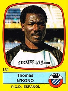 Cromo Thomas N'Kono - Liga Spagnola 1988-1989 - Panini