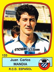 Sticker Juan Carlos Mandia - Liga Spagnola 1988-1989 n. 133 - Panini