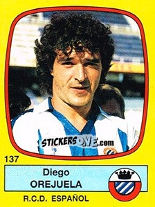 Sticker Diego Orejuela - Liga Spagnola 1988-1989 n. 137 - Panini