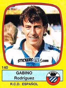 Sticker Gabino Rodríguez - Liga Spagnola 1988-1989 n. 140 - Panini