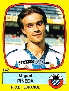 Figurina Miguel Pineda - Liga Spagnola 1988-1989 - Panini