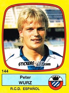 Figurina Peter Wurz - Liga Spagnola 1988-1989 - Panini