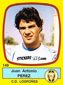 Sticker Juan Antonio Perez - Liga Spagnola 1988-1989 n. 149 - Panini