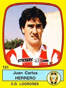 Cromo Juan Carlos Herrero - Liga Spagnola 1988-1989 - Panini