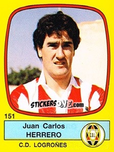 Sticker Juan Carlos Herrero - Liga Spagnola 1988-1989 n. 151 - Panini