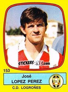 Cromo José Lopez Perez - Liga Spagnola 1988-1989 - Panini