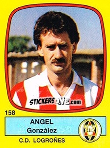 Figurina Angel González - Liga Spagnola 1988-1989 - Panini