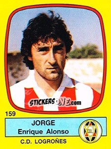 Sticker Jorge Enrique Alonso - Liga Spagnola 1988-1989 n. 159 - Panini