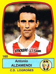 Figurina Antonio Alzamendi - Liga Spagnola 1988-1989 n. 160 - Panini